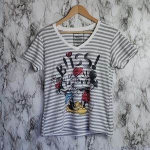 Disney Minnie Mickey V-Neck
